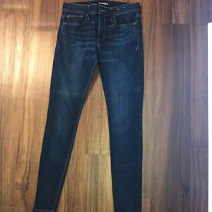 Express mid rise jean leggings size 4